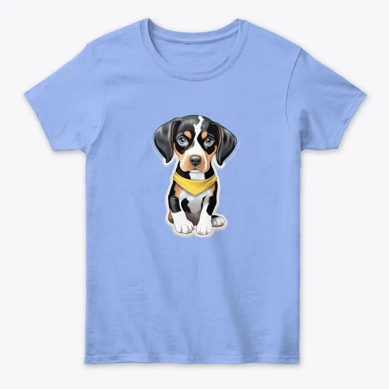 Puppy Charm Bandana Tee