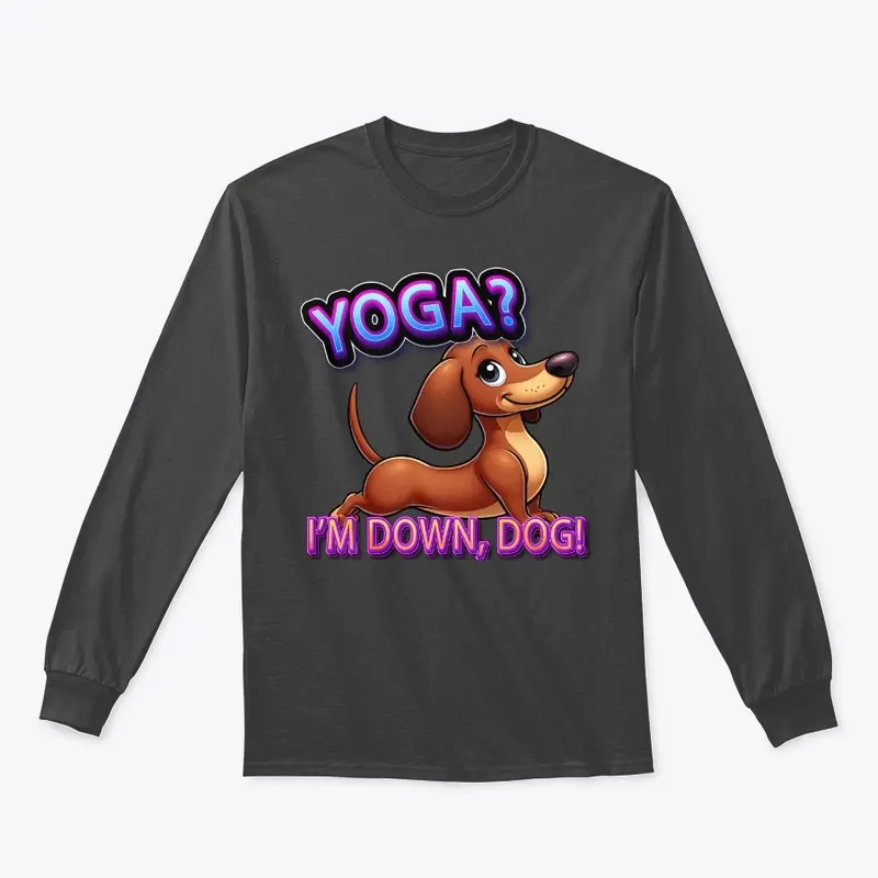 Dachshund Downward Dog Yoga Tee