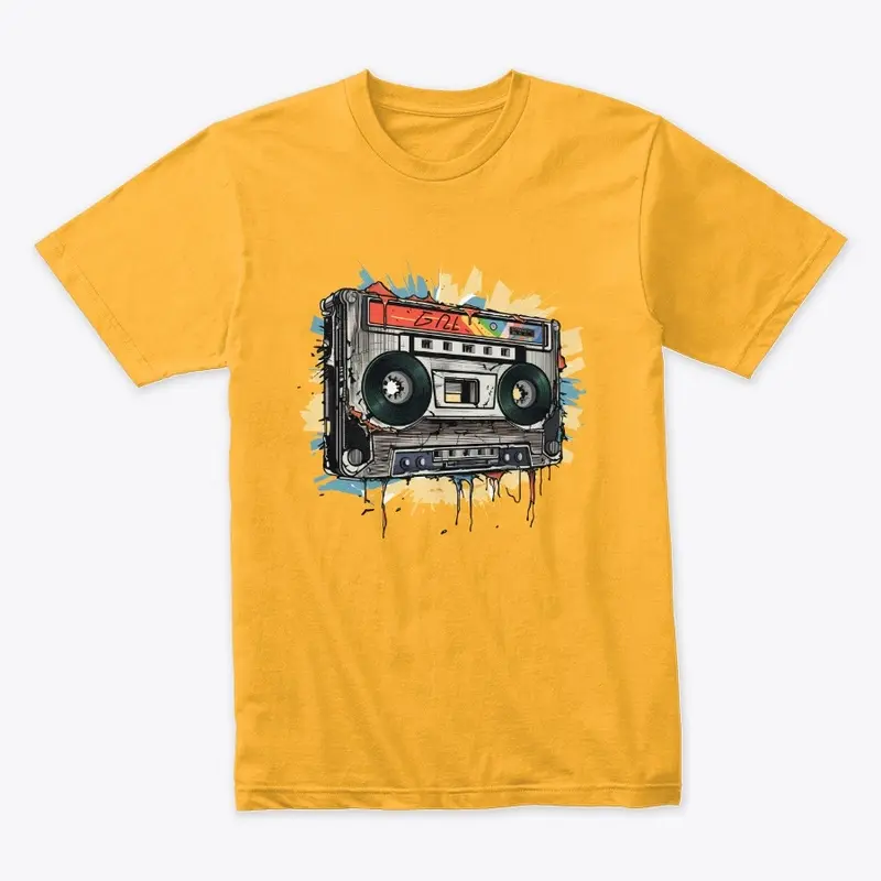 Vintage Boombox Blast Tee