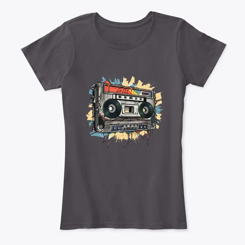 Vintage Boombox Blast Tee