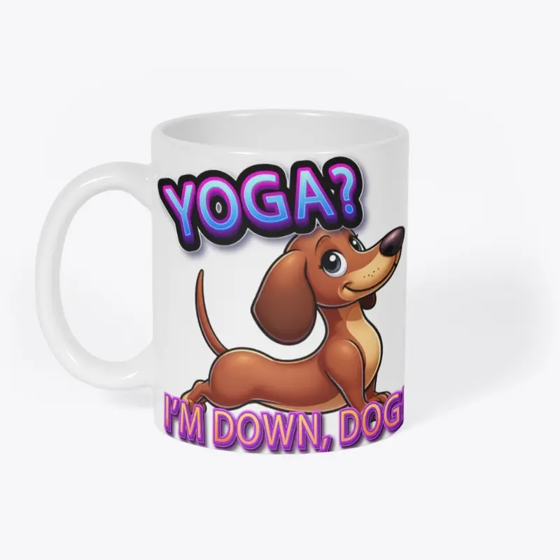 Dachshund Downward Dog Yoga Tee