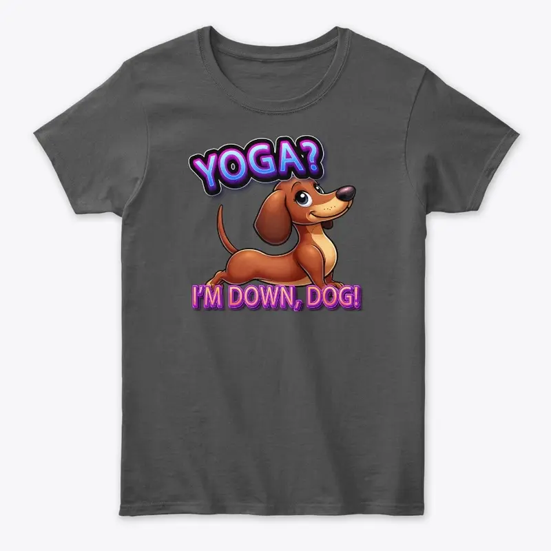 Dachshund Downward Dog Yoga Tee